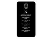 iCandy Products Funny Auto Repair Price List Phone Case for the Note 3 Cover