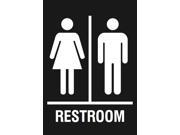 Family Restroom Black Sign Men Women Bathroom Signs
