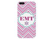 EMT Striped Pink Gray White Medical Print Phone Case for the Apple Iphone 6 Cute Nurse Fashion Back Cover
