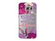 Motivational Work For Memories Not Dreams Quote Floral Watercolor Flowers Phone Case Clear For Samsung Galaxy S7 Edg