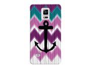 Anchor Wood Pattern Phone Case For Samsung Note 5 Back Cover