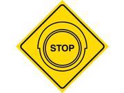 4 Pack Aluminum Yellow Diamond Notice Stop Traffic Light Ahead Road Commercial Metal 12x12 Square Sign