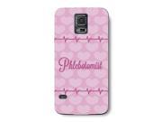 Phlebotomist Print Pink Heart Beat Pattern Background Design Medical Phone Case for the Samsung Galaxy S7 Edge Medic
