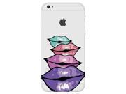 Lips Colorful Image Picture Icon Fun Stylish Phone Case Clear For Apple iPhone 6s Case