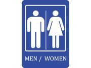 Family Accessible Bathroom Blue Sign Plastic 2 Pack
