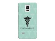 Paramedic Green Background Medical Wing Snake Symbol Picture Phone Case for the Samsung Note 5 Medical Pattern Cases
