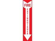 Fire Extinguisher White Down Arrow Sign Fire Safety Warning Signs Plastic Single