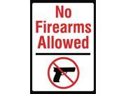No Firearms Allowed Sign No Guns Allowed Firearm Safety Signs