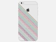 Aztec Tribal Pastel Multicolor Triangle Stripe Cute Style Clear Phone Case For Apple iPhone SE Phone Back Cover