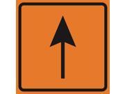 Aluminum Up Arrow Orange Construction Work Zone Area Job Site Notice Caution Road Street Signs Commercial Metal 12x12
