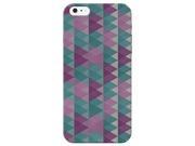 Diamond Purple Turquoise Pink Vertical Pattern On Clear Phone Case For Apple iPhone 4s 4 Phone Back Cover
