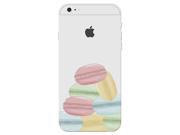 Macaroons Image Pastel Colorful Picture Fun Cute Phone Case Clear For Apple iPhone 6 Plus Case