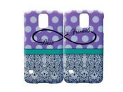 Purple Polka Dot Best Friends Phone Case for the Samsung Galaxy S6 Edge by iCandy Products