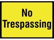 No Trespassing Yellow Sign 12 x 18 Signs Private Property Do Not Enter Signs Aluminum Metal Single