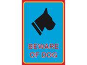 Beware Of Dog Print Dog Face Silhouette Animal Picture Outdoor Safety Sign
