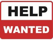 Help Wanted Business Sign 12 x 18 Inches Commercial Signs 6 Pack
