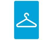 Clothes Clothing Hanger Blue White Picture Retail Business Office Sign