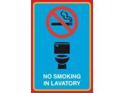 No Smoking In Lavatory Print Toilet Bathroom Restroom No Smoking Picture Business Office Sign Aluminum Metal