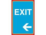 Exit Print Left Arrow Picture Road Street Business Work Office Customer Sign