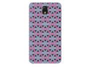 Circle Pattern Purple Pink Geometric Design Fashion Stylish Clear Phone Case For Samsung Note 3 Back Cover
