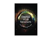 Change Your Thoughts And You Will Change The World Print Earth Picture Inspiration Motivational Quote Sign