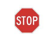 Aluminum Metal Red Stop Sign Picture Street Office School Business Large 12 x 18 Sign Single