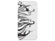 Clear Iphone 5c Case With Design For Apple Black Tattoo Pattern Phone Back Cover