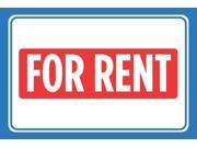 For Rent Red Blue Signs Window Poster Real Estate Business Office Car Auto Sign Aluminum Metal