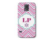 LP Striped Pink Gray White Medical Print Phone Case for the Samsung Galaxy S5 Cute Nurse Fashion Back Cover