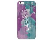 Feather Painted Wood Pattern Phone Case For Apple iPhone 6 Plus Phone Back Cover
