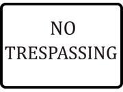 No Trespassing Sign Private Property Do Not Enter 12 x 18 Large Signs Aluminum Metal Single