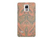 Coral Gray Vintage Peacock Print Phone Case For Samsung Note 4 by iCandy Products