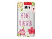 Motivational Goal Digger Quote Floral Watercolor Flowers Phone Case Clear For Samsung Note 3 Case