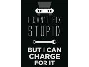 I Can t Fix Stupid But I Can Charge For It Print Picture Poster Mechanic Tool Wrench Car Wall Decal Sign Large 12 x 18