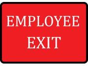 Red Employee Exit Sign 4 Pack