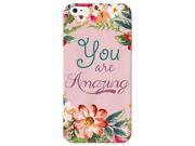 Multicolor Floral You Are Amazing Motivational Inspirational Quote Fashion Style Phone Case For Apple iPhone 4s 4