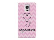 Paramedic Pink Chevron Print Stethoscope Heart Design Phone Case for the Samsung Note 5 Medical Pattern Cases