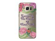 Motivational Success Is The Result Of Hard Work Quote Floral Watercolor Flowers Phone Case Clear For Samsung Galaxy