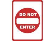 Do Not Enter Parking Lot Sign 12x18 Inches Retail Sign