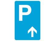 Parking Up Ahead Arrow Picture Blue White Car Lot Street Large 12 x 18 Business Office Sign