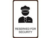 Reserved For Security Print Officer Guard Picture Street Parking Lot Office Business Sign