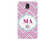 MA Medical Assistant Striped Pink Gray White Print Phone Case for the Samsung Note 3 Medical Pattern Cases
