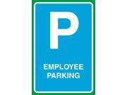 Employee Parking Print Notice Parking Lot Office Work School Business Sign Aluminum Metal