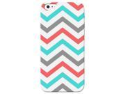 Blue Grey Red Chevron Phone Case For Iphone 7 by iCandy Products