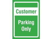 Customer Parking Only Sign 12 x 18 Large Business Garage Lot Signs 4 Pack