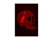 Red Skull Face With Bottle In Head Picture Large 12 x 18 Fun Drinking Humor Bar Sign Aluminum Metal