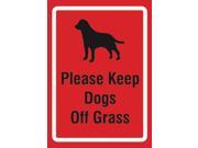 Please Keep Dogs Off Grass Sign Dog Poop Lawn Signs 2 Pack