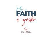 My Faith Is Greater Than My Fears Saying Colorful Print Quote Inspirational Motivational Wall Chevron Pattern Church V
