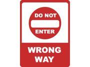 Do Not Enter Wrong Way Sign Parking Lot Road Signs Aluminum Metal 4 Pack