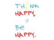 Think Happy Be Happy Print Motivational Poster Inspirational Office Art 13x19